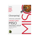 Instant Misosuppe - Hearty Red mit Meeresgemüse, Clearspring, (4x8g)